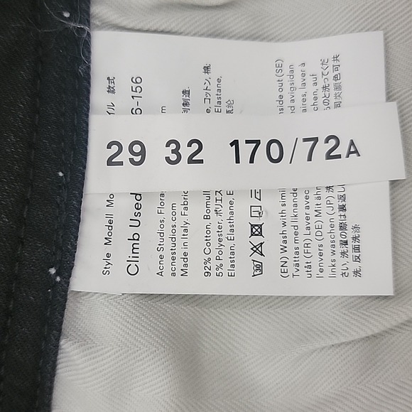 NWT Acne Studios black jeans - Picture 3 of 6